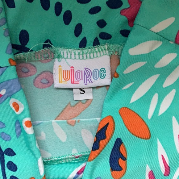 LulaRoe Azure Skirt Slinky Floral Tropical Pattern - Picture 2 of 3